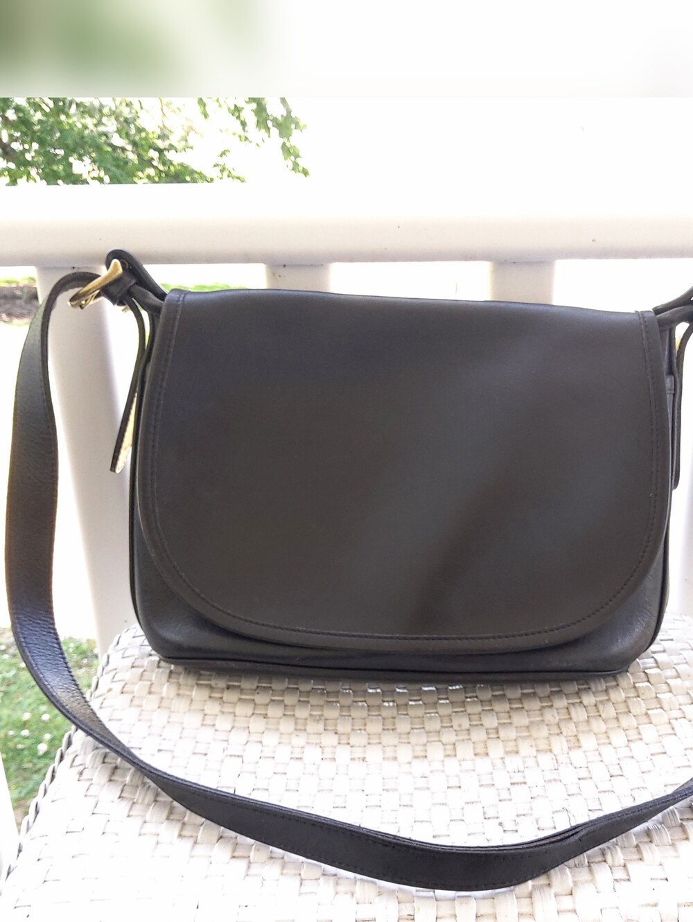 Vtg Coach Fletcher Flap 1995 adjustable Shoulder bag - Picture 1 of 9